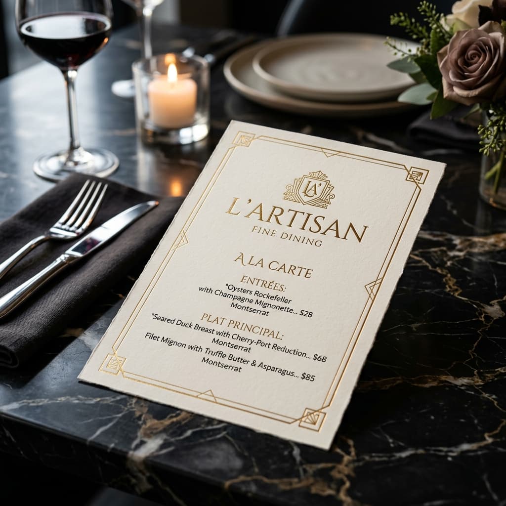 Menu Cards